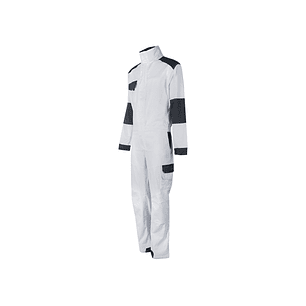 Upower Pola Mono de Trabajo Resistente - Talla L - Algodon Stretch, Multiples Bolsillos, Ajuste Elastico, Rodillas Preformadas, Refuerzos Antidesgaste