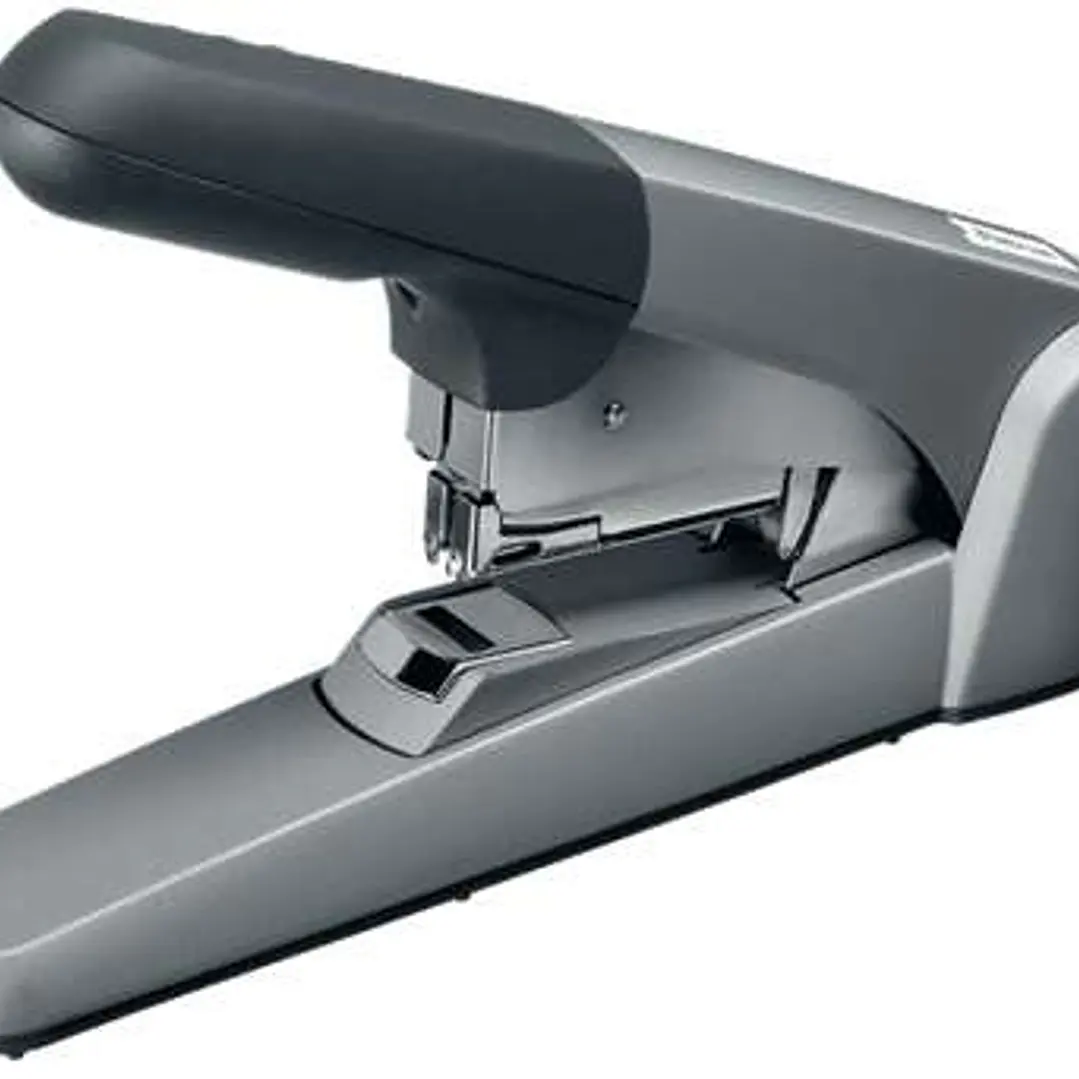 Petrus 1400 Grapadora de Gruesos - Hasta 60 Hojas - Grapado Plano - Para Grapas 25/10 - Color Gris 1