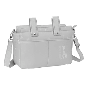 Safta Sophie la Girafe Mum Bolso de 17.94L - Adaptable al Carrito - Cremallera - Bolsillos Frontales - Organizador Interior - Bandolera Ajustable - 46