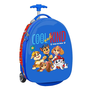 Safta Paw Patrol Cool Maleta Trolley Infantil 16 - Interior con Bolsillo de Red - Dos Ruedas para Facil Movilidad - Cintas con Cierre de PVC - 27.7L 