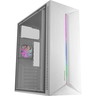 Mars Gaming MC-BLAZE Caja Torre ATX - Ventilador Trasero FRGB - Ventana Lateral de Cristal Templado - Tira Frontal LED - 7 Ranuras de Expansion - 370x