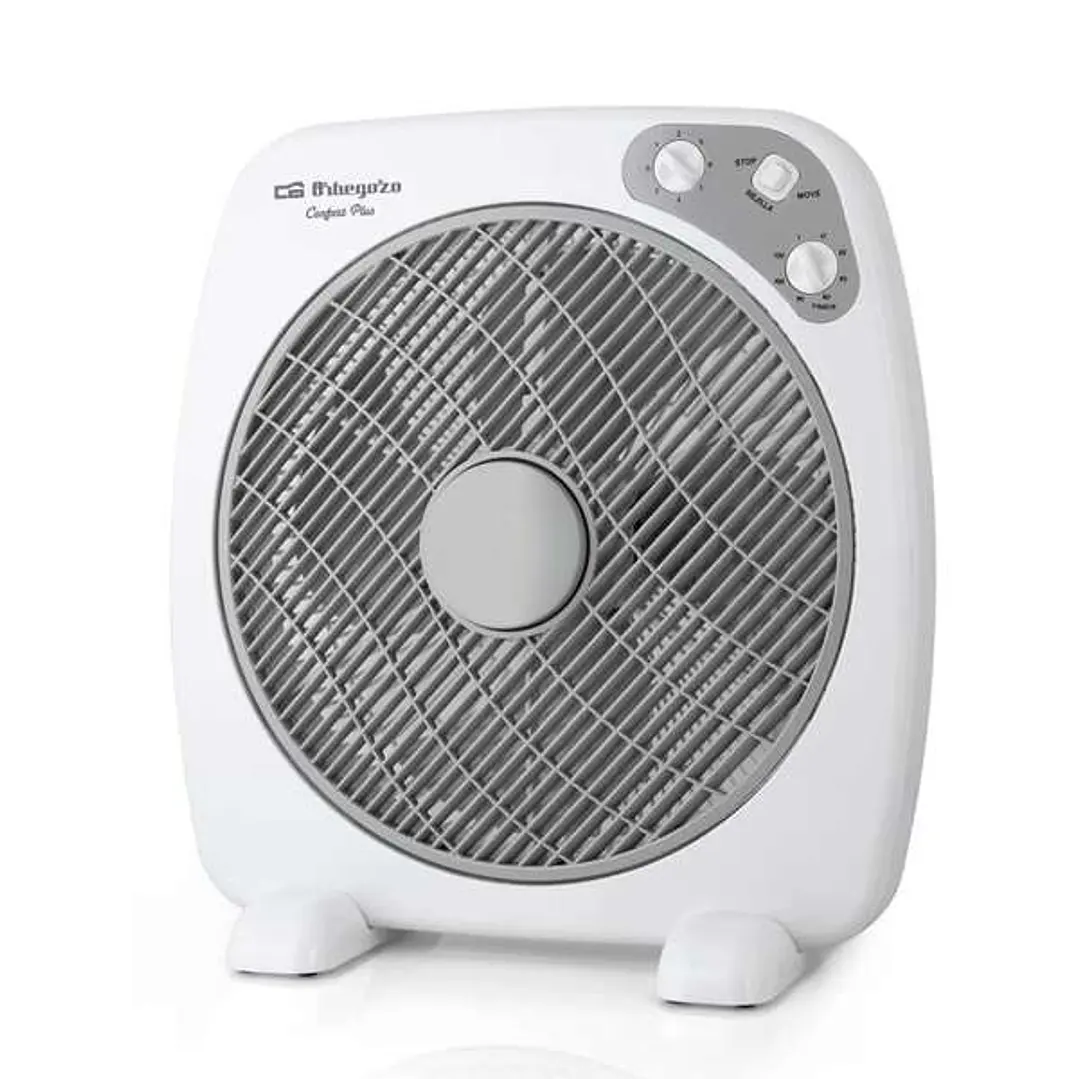 Orbegozo BF 0140 Ventilador Portatil con Difusor Rotativo y Temporizador - Ideal para Oficina, Camping y Habitaciones Pequeñas - Silencioso y Potente 1