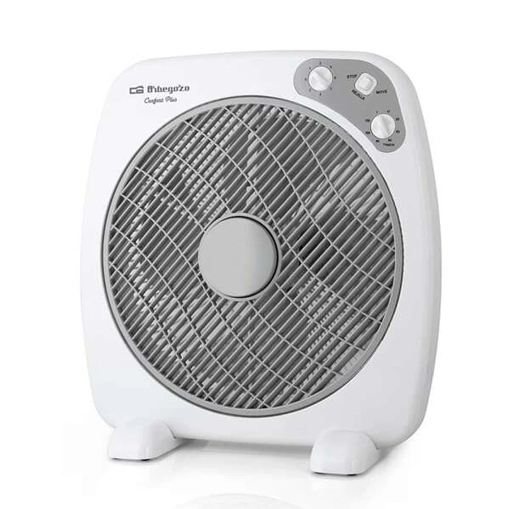 Orbegozo BF 0140 Ventilador Portatil con Difusor Rotativo y Temporizador - Ideal para Oficina, Camping y Habitaciones Pequeñas - Silencioso y Potente 1