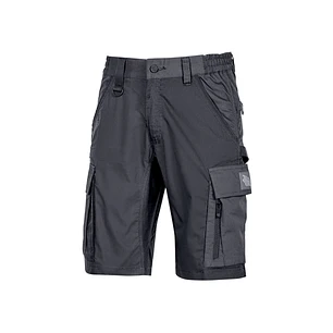 Upower Solaris Bermudas Cargo Funcionales - Talla XL - Tejido Ripstop Elastico, Multibolsillos, Detalles Reflectantes, Proteccion Lumbar, Cierre Antir