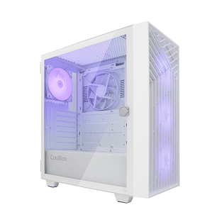 Coolbox GA300 GridLine Caja Torre ATX, Micro ATX, Mini-ITX - Lateral Cristal Templado - Tamaño HDD 2.5