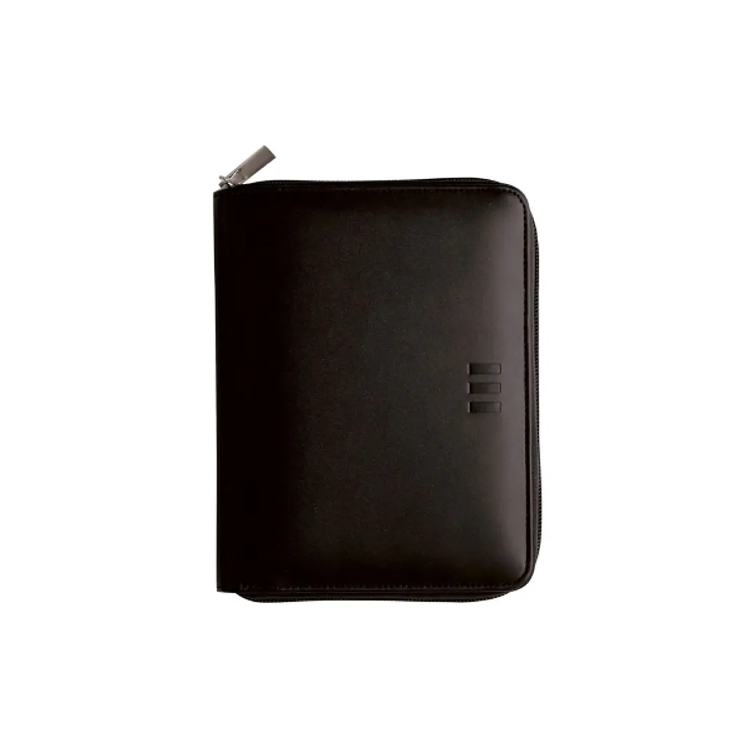 Finocam Open Pol Agenda Organizador en Catalan - Anual 2026 - Cierre de Cremallera - Formato 500 - 165x43x210mm - 1 Dia por Pagina - Color Negro 1