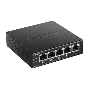 D-Link Switch 5 Puertos Gigabit 10/100/1000 Mbps - PoE+