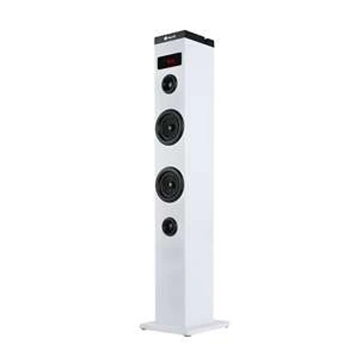 NGS Sky Charm Torre de Sonido Bluetooth 50W - Mando a Distancia - Pantalla LED - USB, Radio FM, Aux In y Entrada Optica TV - Carcasa de Madera - Color 1
