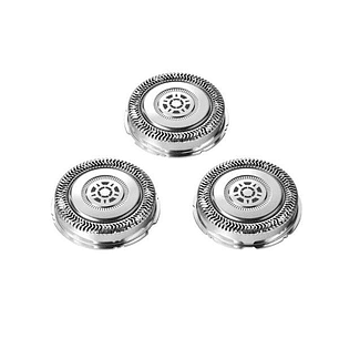 Philips Pack de 3 Cabezales de Recambio para Afeitadoras Series 5000 y 7000 - Cuchillas Autoafilables - Seguimiento de Contornos - Color Acero