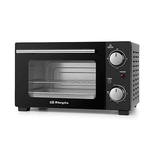 Orbegozo HO 985 Horno Electrico Multifuncion Potencia 800W - Capacidad 10L - Selector de Calor Superior - Inferior o Simultaneo - Temporizador 30 Minu