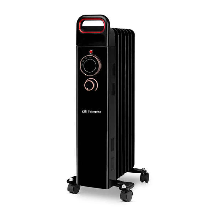 Orbegozo RUN 1500 Radiador de Aceite Eficiente - Potente y Silencioso - Proteccion contra Sobrecalentamiento y Antivuelco - Facil de Transportar - Dis 1