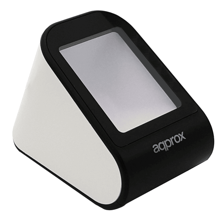 Approx Lector de Codigos de Barras Sobremesa 1D/2D - Indicador LED y Beeper - Velocidad de Escaneo 30fps - Disparo Automatico 1