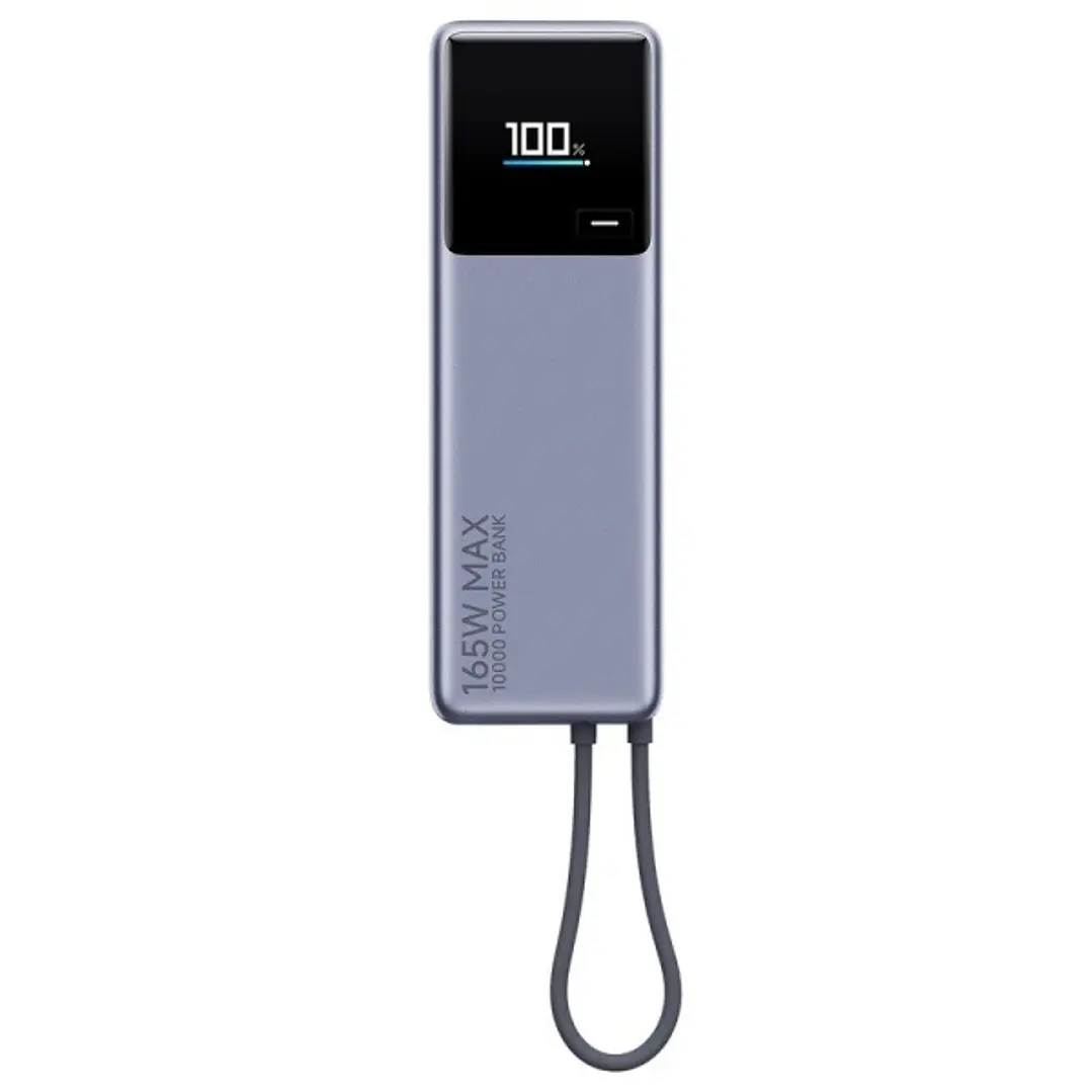 Xiaomi 165W PowerBank 10000mAh con Cable Integrado - 1x USB-C y Cable USB-C - Con Salida Combinada de hasta 165W 1