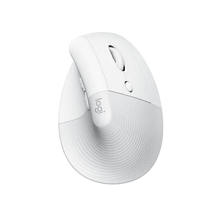 Logitech Lift Raton Vertical Bluetooth e Inalambrico USB 4000dpi - 5 Botones - Uso Diestro - Color Blanco