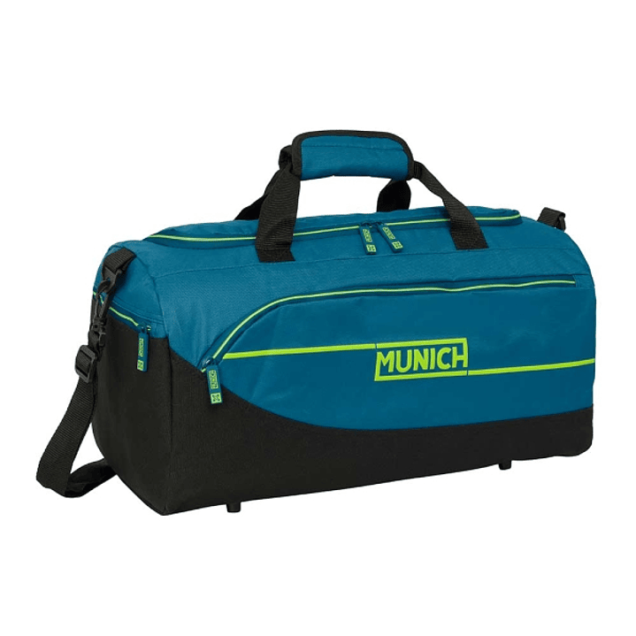 Safta Munich Land Bolsa de Deporte - Bandolera Ajustable - Cremallera Doble - Bolsillo Frontal - Bolsillos Laterales - Fondo Extraible - Tacos en Base 1