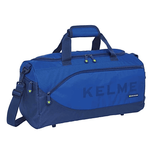 Safta Kelme Blue Bolsa de Deporte - Bandolera Ajustable - Cremallera Doble - Bolsillo Frontal - Bolsillo Lateral - Interior Semirigido - Tacos en la B