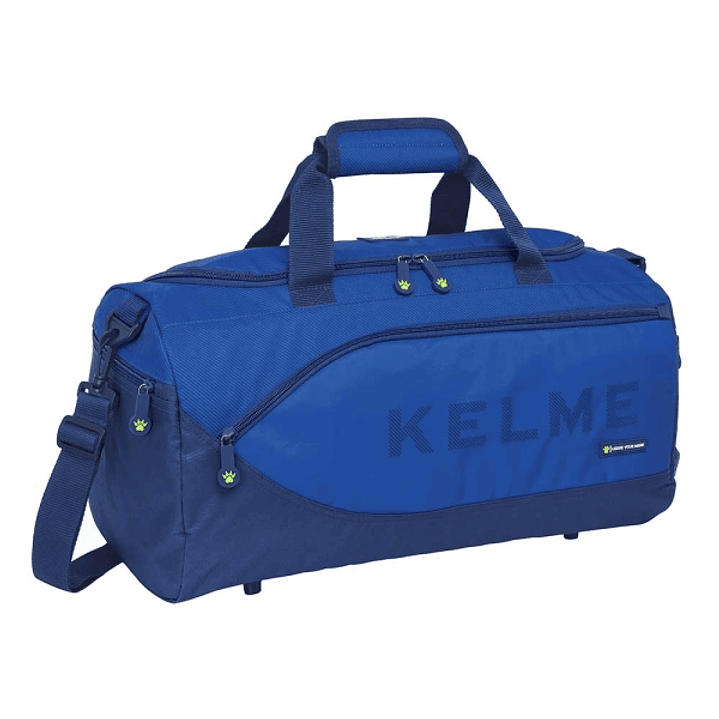 Safta Kelme Blue Bolsa de Deporte - Bandolera Ajustable - Cremallera Doble - Bolsillo Frontal - Bolsillo Lateral - Interior Semirigido - Tacos en la B 1
