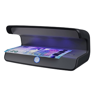 Safescan 75 LED Detector de Billetes Falsos UV - Reflector Integrado - Apto para Pasaportes, Documentos de Identificacion y Tarjetas de Credito