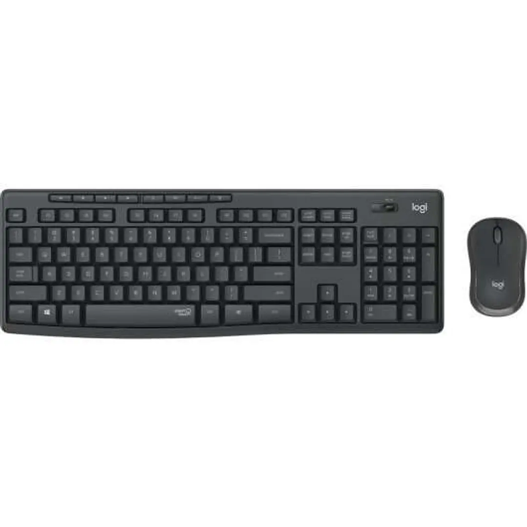 Logitech MK295 Pack Inalambrico Teclado + Raton 1000dpi 3 Botones - Teclas y Botones Silenciosos - Uso Ambidiestro - Color Negro 1