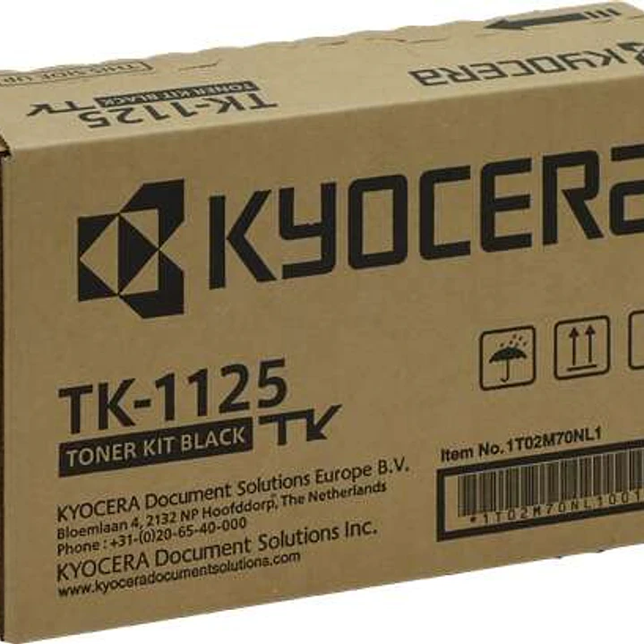 Kyocera TK1125 Negro Cartucho de Toner Original - 1T02M70NL0/1T02M70NL1 1