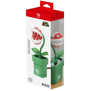 Nintendo Piranha Plant Camara Web para Consola Nintendo Switch 2 - Conexion USB-C - Gran Angular - Lente Ajustable - Obturador de Privacidad - Reconoc
