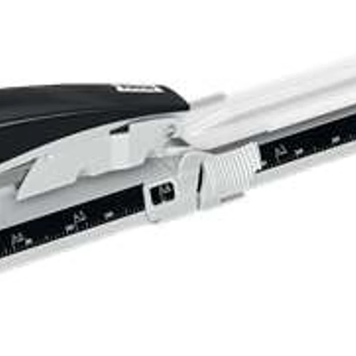 Petrus 600 Grapadora de Brazo Largo - Hasta 40 Hojas - Grapado Cerrado y Abierto - Para Grapas 22/6-8, 24/6-8 y 26/6-8 - Color Gris/Negro 1