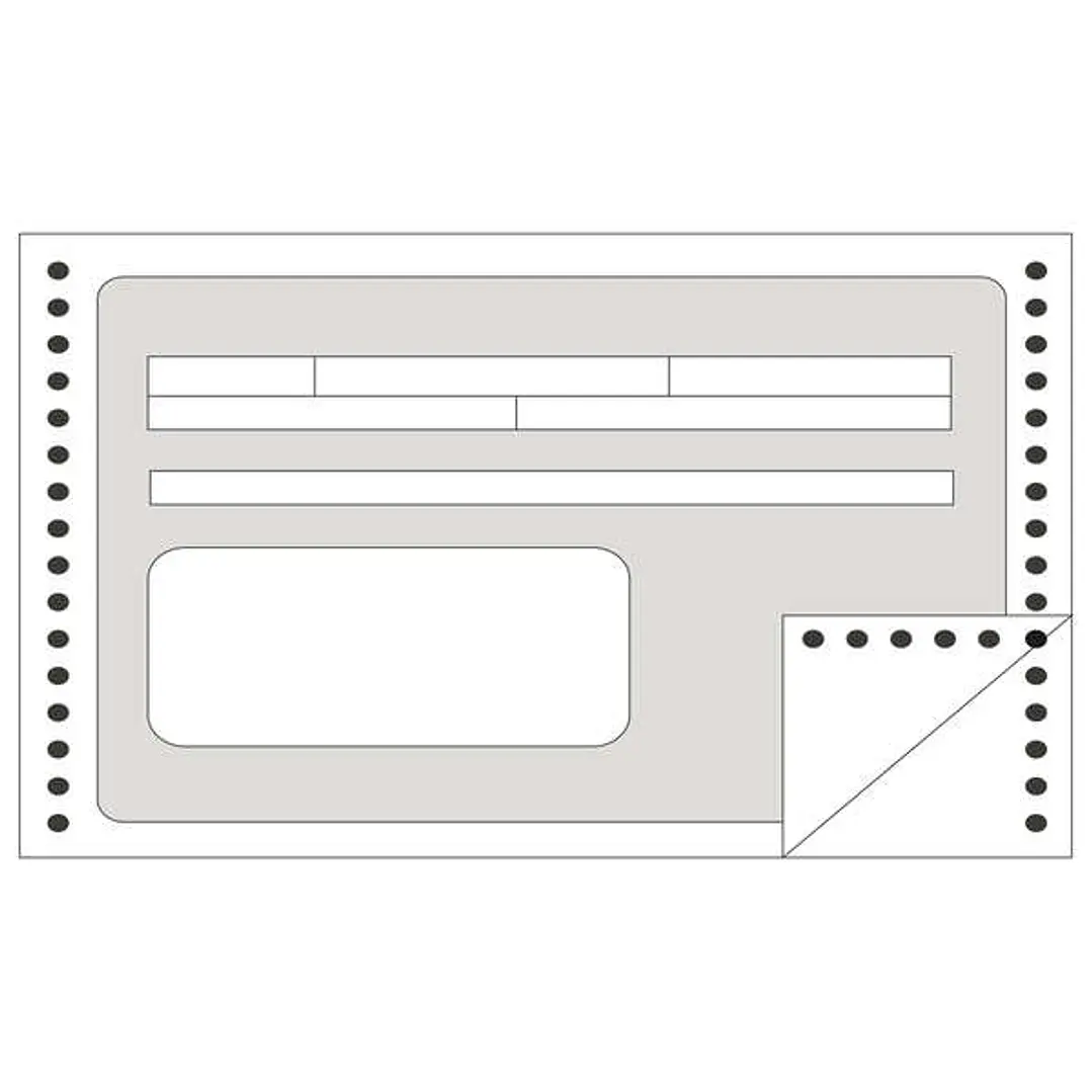 Apli Formulario Recibos en Continuo 240mm x 4' - 1 Copia - Numeracion Secuencial - Papel Autocopiativo - Blanco 1