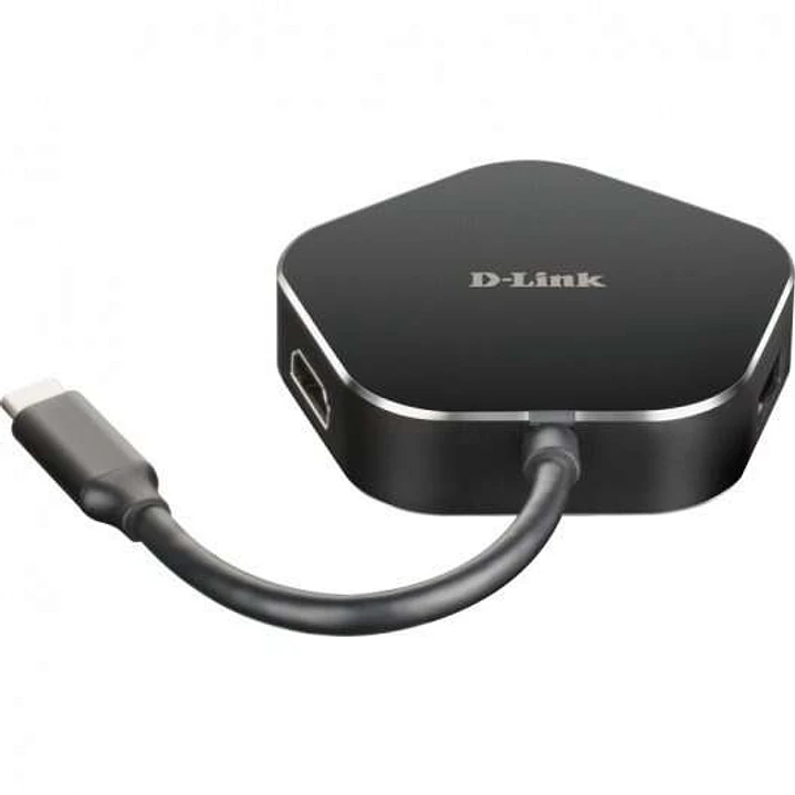 D-Link Hub USB-C a HDMI, USB-C, 2x USB 3.0 1