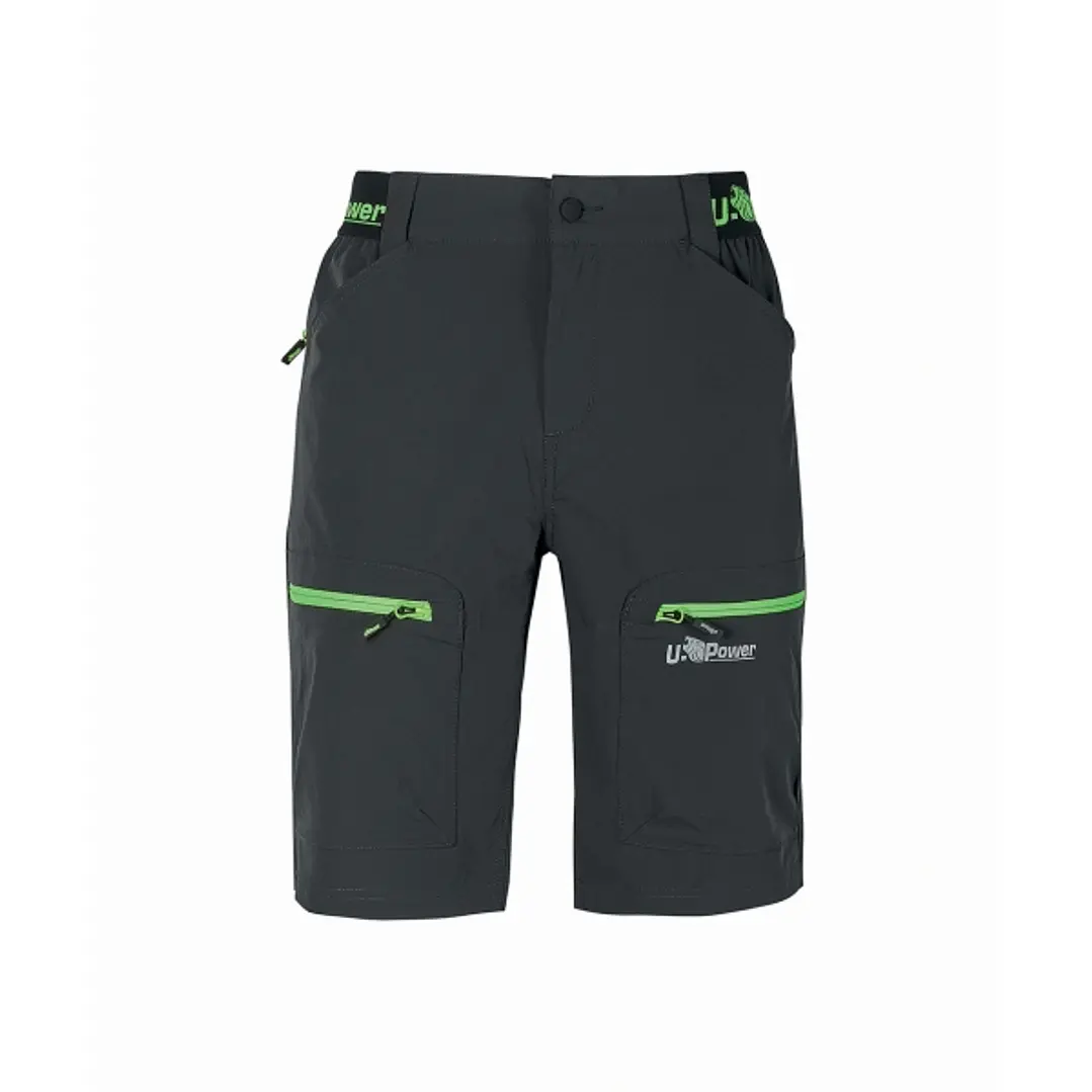 Upower Ares Bermudas de Trabajo con Corte Jogging - Talla M - Multibolsillos con Cremallera y Velcro, Proteccion Lumbar, Cinta Reflectante, Impermeabl 1
