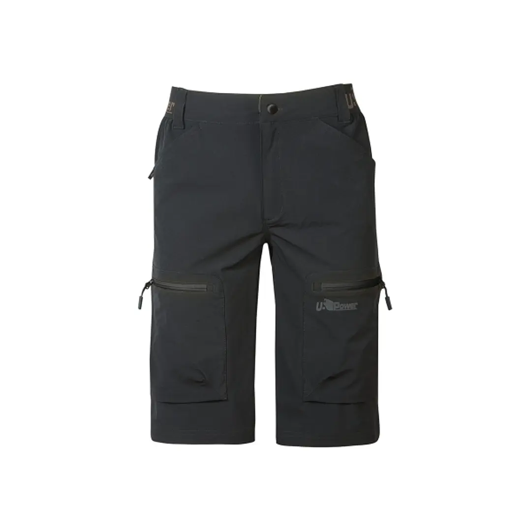 Upower Ares Bermudas de Trabajo con Corte Jogging - Talla L - Multibolsillos con Cremallera y Velcro, Proteccion Lumbar, Cinta Reflectante, Impermeabl 1