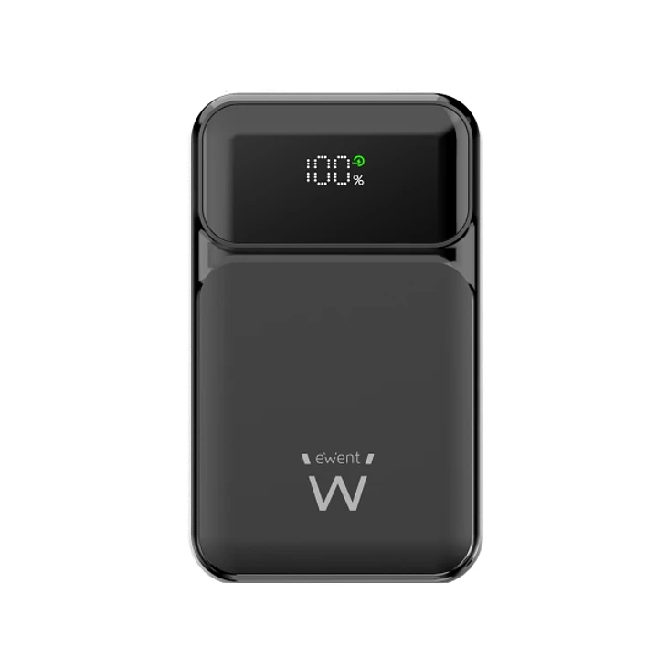 Ewent EW1164 Powerbank 20000mAH 65W PD - USB-A, USB-C - Pantalla LED - Color Negro 1