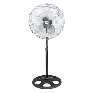 Muvip Ventilador Industrial de Pie - 75W - 45cm - 3 Velocidades - Color Plata/Negro