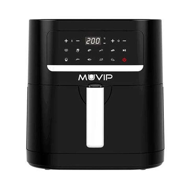 Muvip Freidora Aire Caliente 7 Litros 1800W Pantalla Tactil - 10 Programas de Coccion - Color Negro 1