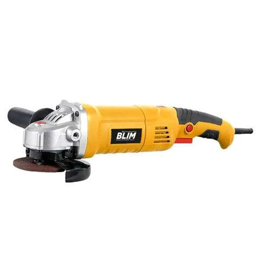 Blim Radial 125mm - Potencia 1200W - Regulacion Electronica - Diseño Ergonomico - Empuñadura Multiposicion - Proteccion Antichispas - Boton de Bloqueo 1