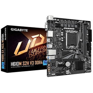 Gigabyte H610M S2H V3 Placa Base Intel1700 2x DDR4 - M.2, SATA, PCIe4.0 - HDMI, DisplayPort, VGA, RJ-45, USB 3.2 - MicroATX