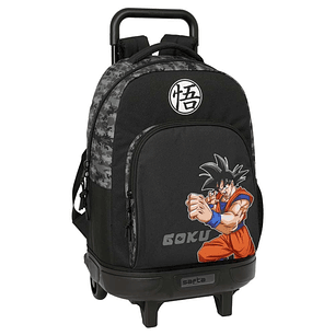 Safta Dragon Ball Mochila con Carro - Extraible - Bolsillo Frontal - Portabotellas - Tirador Doble - Hombreras Acolchadas - Asa Acolchada - Tarjeta ID