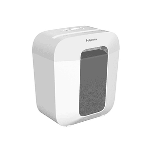 Fellowes LX25 Destructora de Papel Manual Corte en Particulas P-4 - Destruye hasta 6 Hojas - Papelera de 11.5L - Color Blanco
