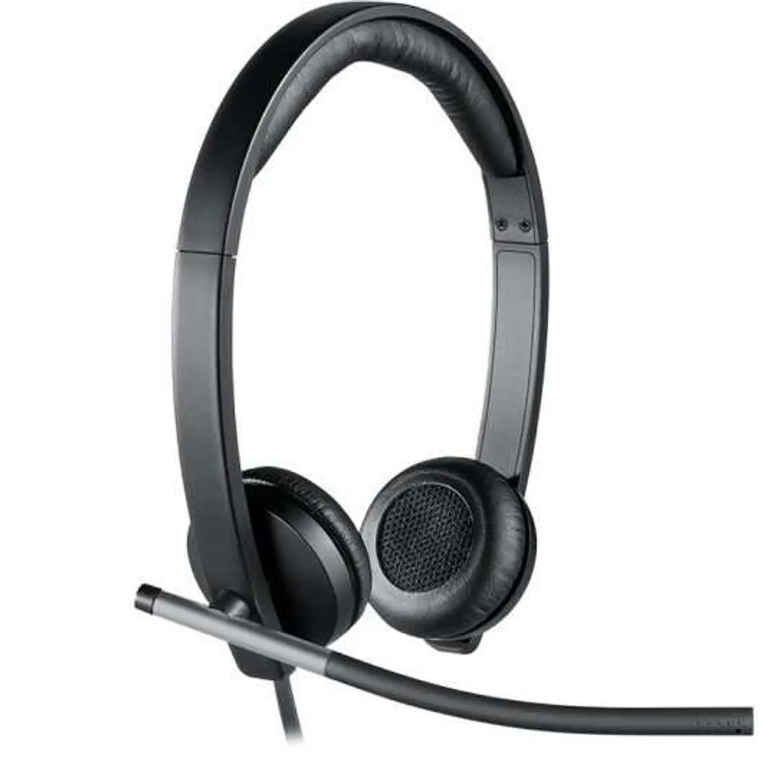Logitech H650E Auriculares con Microfono USB - Microfono Plegable - Almohadillas Acolchadas - Controles en Cable - Color Negro 1
