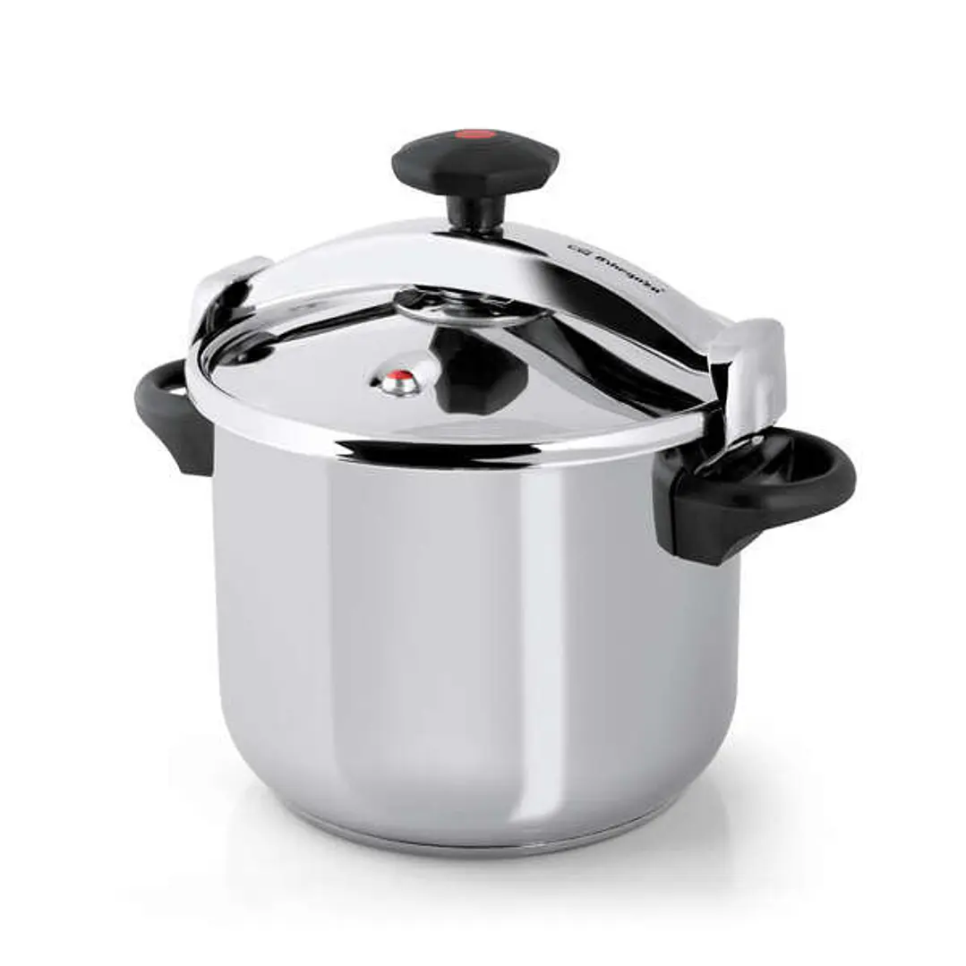 Orbegozo HPL 8070 Olla Clasica a Presion - Capacidad 8 Litros - Triple Seguridad - Regulacion de Presion Interna - Fondo Sandwich - Asas Laterales - A 1