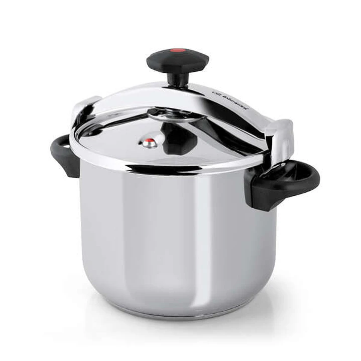 Orbegozo HPL 8070 Olla Clasica a Presion - Capacidad 8 Litros - Triple Seguridad - Regulacion de Presion Interna - Fondo Sandwich - Asas Laterales - A 1