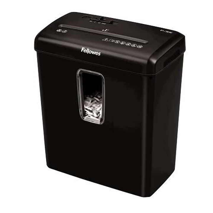 Fellowes P-30C Destructora de Papel Manual Corte en Particulas P-4 - Destruye hasta 6 Hojas a la Vez - Capacidad de la Papelera 15L - Color Negro 1