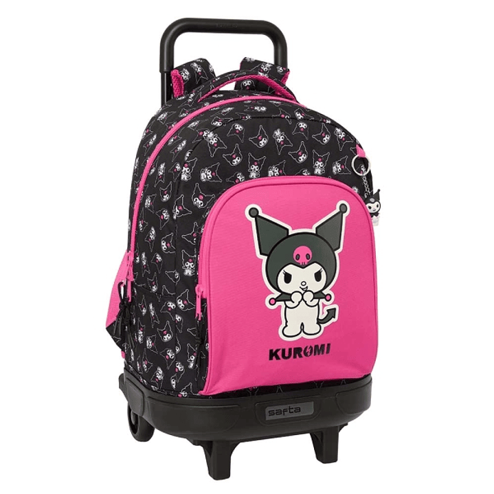 Safta Kuromi Mochila con Carro - Extraible - Bolsillo Frontal - Portabotellas - Tirador Doble - Asa y Hombreras Acolchadas - Tarjeta ID - Base Reforza 1
