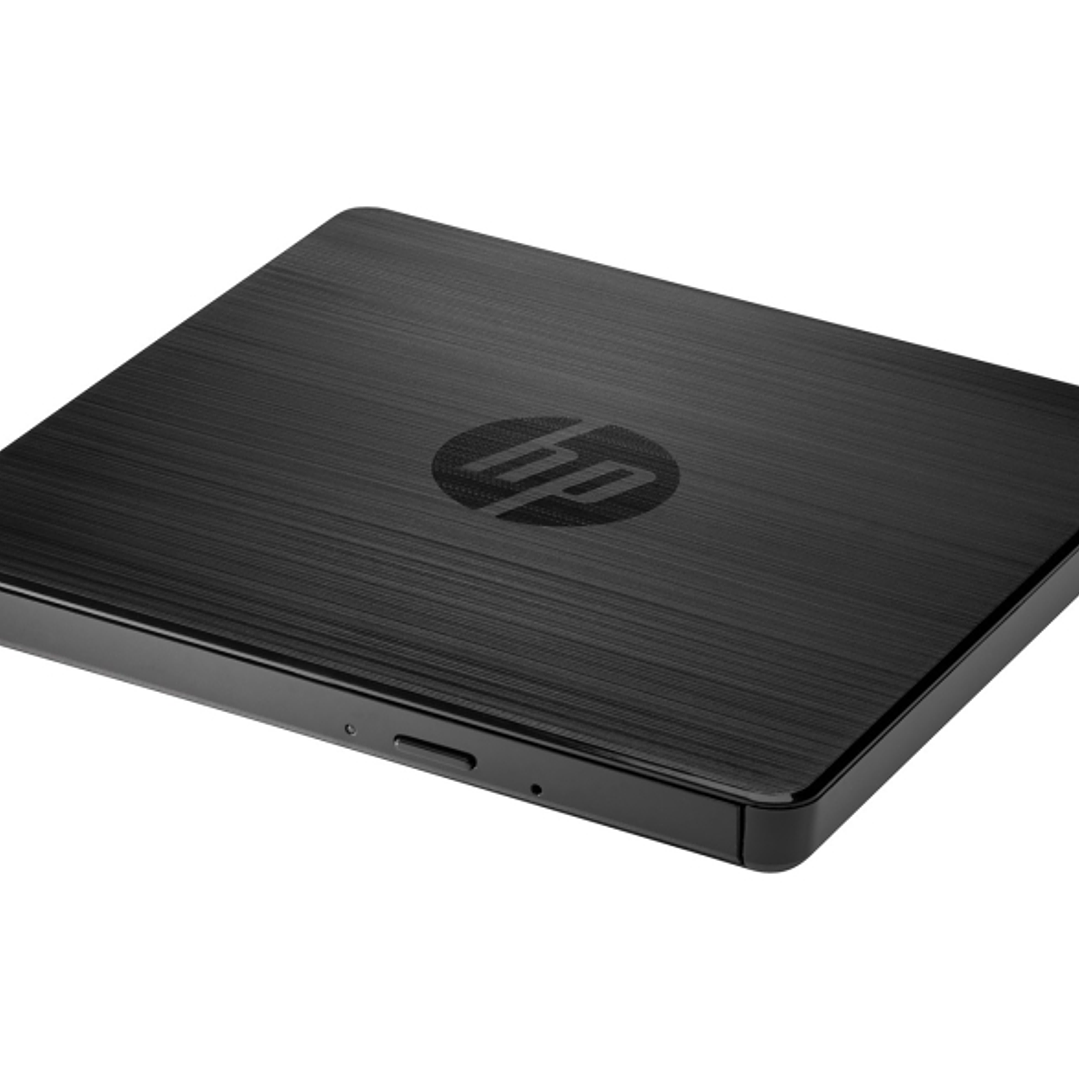 HP DVDRW F2B56AA Unidad Externa Grabadora y Lectora de CD/DVD - Diseño Ultrafino 9.5 mm - Conexion USB 2.0 Plug & Play - Compatible Windows y macOS -  1