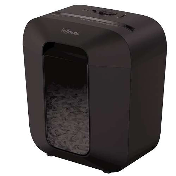 Fellowes LX25 Destructora de Papel Manual Corte en Particulas P-4 - Destruye hasta 6 Hojas - Papelera de 11.5L - Color Negro 1
