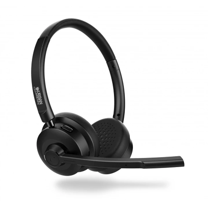 Urban Factory Movee Auriculares Supraaurales de Diadema para Conferencia - Bluetooth 5.3 - Color Negro 1
