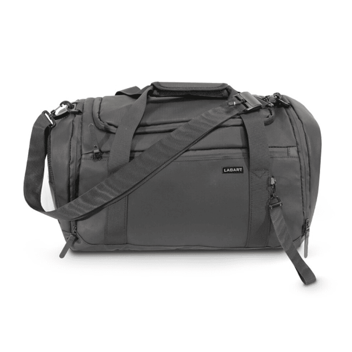 Lagart Bolsa de Viaje Deportiva 45L - Varios Compartimentos - Asas de Mano - Bandolera Ajustable - Medidas 47x27x24cm - Color Negro 1