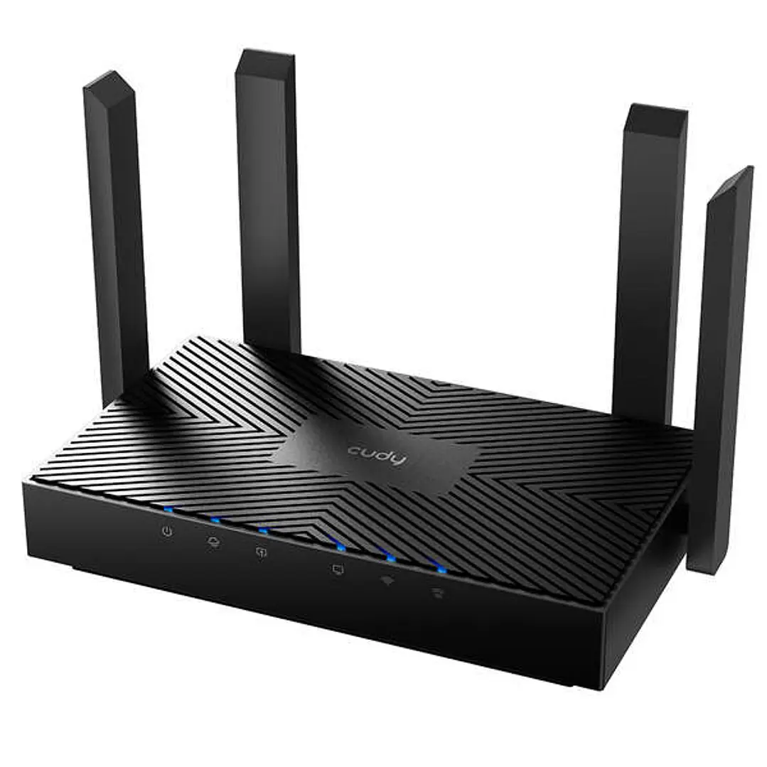 Cudy WR3000 Smart Router WiFi 6 AX3000 Doble Banda - 1x Puerto Wan 1000/100/10 Mbps y 3x Puertos Lan 1000/100/10 Mbps - 4 Antenas Externas 1