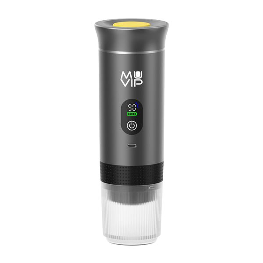 Muvip Xpresscup Cafetera Portatil - Compatible con Cafe Molido y Capsulas DG y NS - Presion de 20 Bares - Modo Caliente y Frio - Color Gris 1