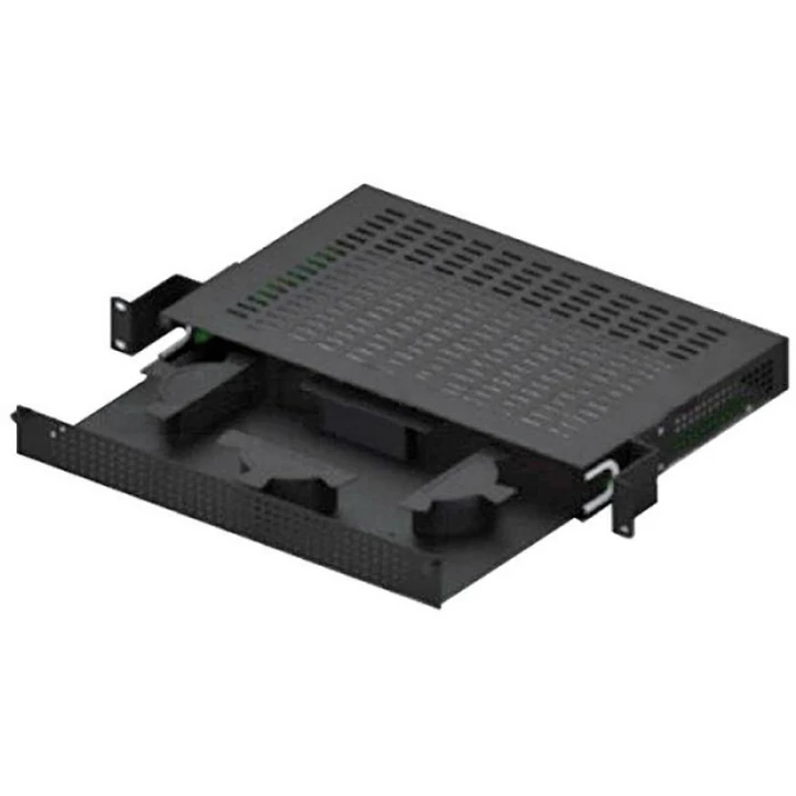 WP Cajon de Fibra Optica para Armario 1U - Metalico - hasta 3m de Cable con 24 Fibras - 550x400x300mm - Color Negro 1