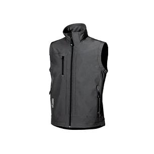 Upower Climb Chaleco de Trabajo Soft Shell - Talla XS - Tejido Elastico Transpirable, Resistente al Viento y Agua, Bolsillo para Movil con Cremallera,